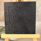 Black Plate Square - Shree Yantra For decor