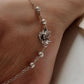 Handcrafted Divine Lotus pure silver anklet with nature-inspired details
