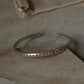 925 Sterling Silver Antique Hill Tribe Floral Handcrafted Adjustable Kada