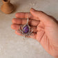 925 Sterling Silver Handcrafted Wire Wrapped One of a Kind Agate Pendant