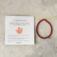 Natural Crystal Carnelian 4mm Bracelet