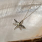 925 Sterling Silver Peridot Dragonfly Dainty Cable Chain Necklace