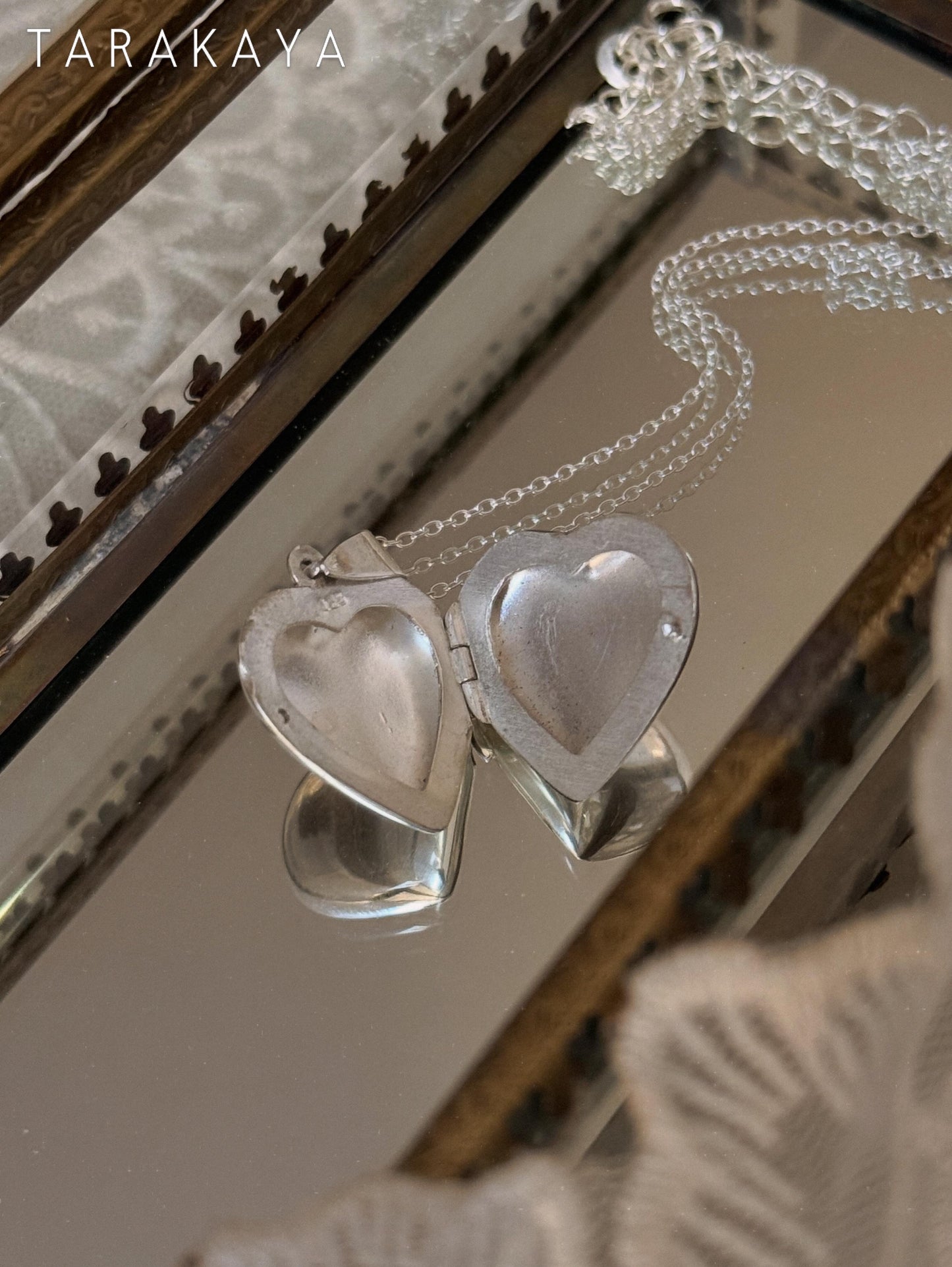925 Sterling Silver Vintage ~ Classic Heart Photo Pendant