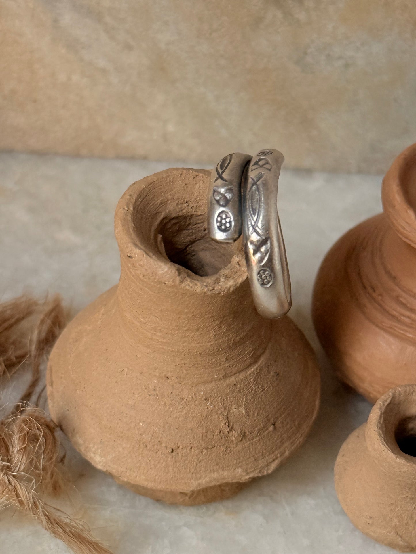 925 Sterling Silver Bohemian Hill Tribe Handcrafted Adjustable Ring