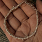 925 Sterling Silver Chunky Molten  Hill Tribe Handcrafted Beads In Pure Silver Wire Bracelet