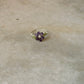925 Sterling Silver Amethyst & Peridot Floral Wire Wrapped Handcrafted Ring