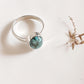 Natural Turquoise Oval Sterling Silver Ring