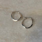 925 Sterling Silver Chunky Italian U Statement Hoops
