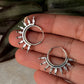 925 Sterling Silver Tribal Hoops Earrings- Tatvam