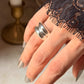 925 Sterling Silver Chunky Twin Hula Dome Band Ring