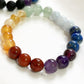 8MM Seven Chakra Stone Bracelet for Balance