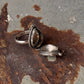 925 Sterling Silver Faux Turquoise Storage Ring