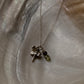 925 Sterling Silver Peridot, Amethyst Crystal Charms, Silver Dragonfly  & Ball Charm Dainty Chain Necklace