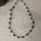 Black Tourmaline, Apatite & Moonstone 925 Sterling Silver Necklace