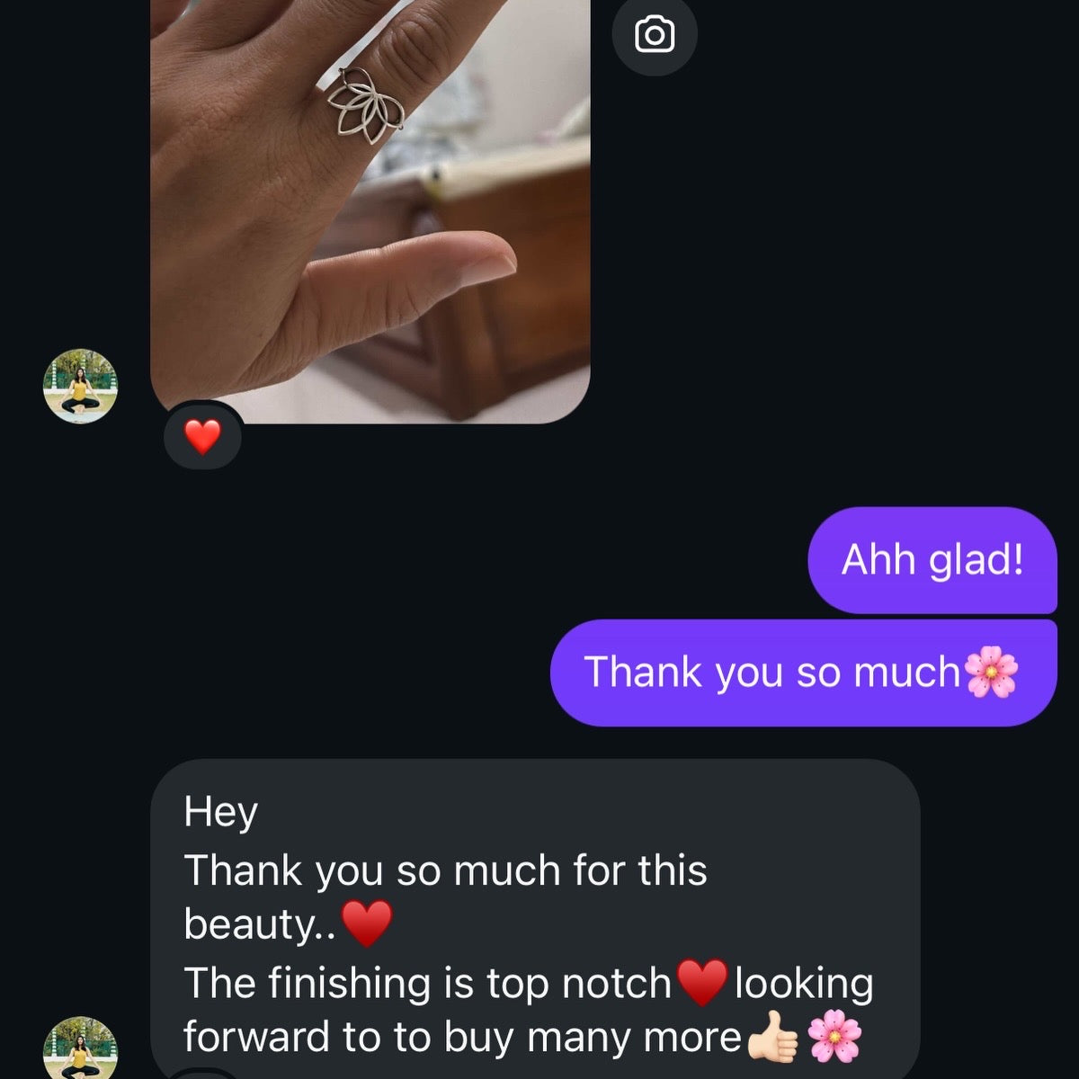 925 Sterling Silver Lotus Ring