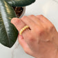 Natural Crystal Yellow Calcite 4mm Stretchy Rings