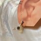 925 Sterling Silver Ethiopian Opals & Fresh Water Pearls Hand beaded , Floral Charm Handcrafted Studs Earrings