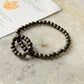 Natural Crystal Pyrite 4mm Stretchy Rings & Bracelet