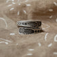 925 Sterling Silver Bohemian Hill Tribe Handcrafted Wild Sage Adjustable Ring