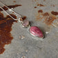 925 Sterling Silver Rose Quartz Oval, Rhodochrosite Pear Handcrafted One of a Kind Pendant