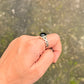 925 Sterling Silver Black Onyx Cuban Link Band Unisex  Ring