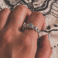 Handcrafted Silver Band Ring with Opal Princess Stone