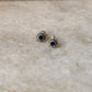 925 Sterling Silver South Screw Blue Cz Flower Studs