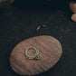 Minimalist pierced septum ring in sterling silver