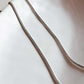 Timeless curb minimal silver chain with subtle shine