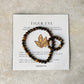 Natural Crystal Tiger Eye 4MM Stretchy Ring & Bracelet