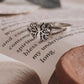 Elegant Titli ring in sterling silver