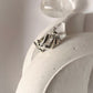 Sterling Silver Molten Leaf Ring for a Natural, Elegant Appeal