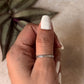 925 Sterling Silver V Engraved Tribal Boho Stackable Daily Wear Ring