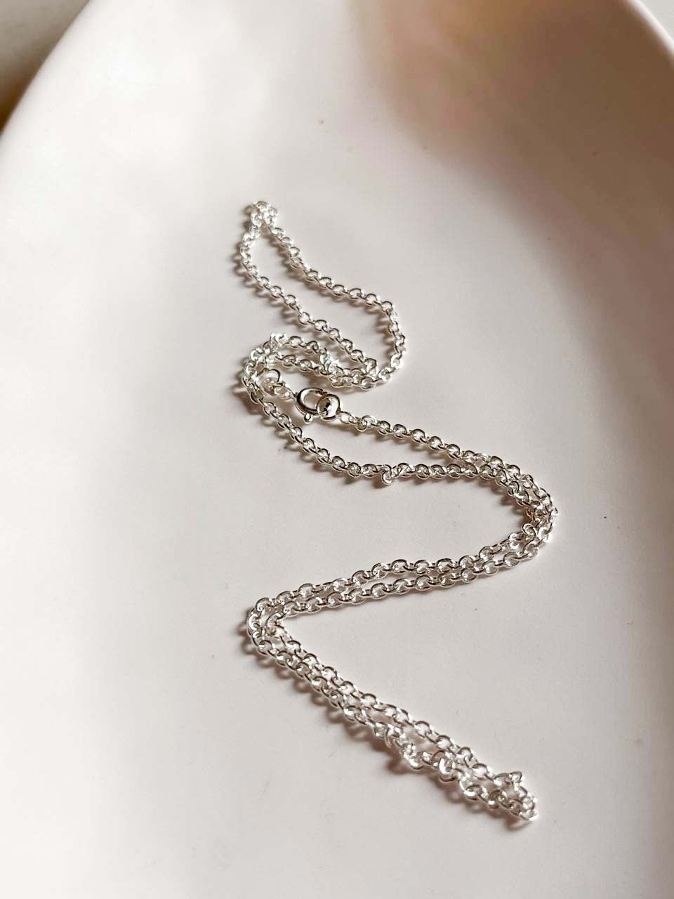Unique Cable Minimal Silver Chain for Women