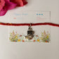 925 Sterling Silver Trishul with Musical Charm - Reusable as Pendant Handcrafted Rakhi