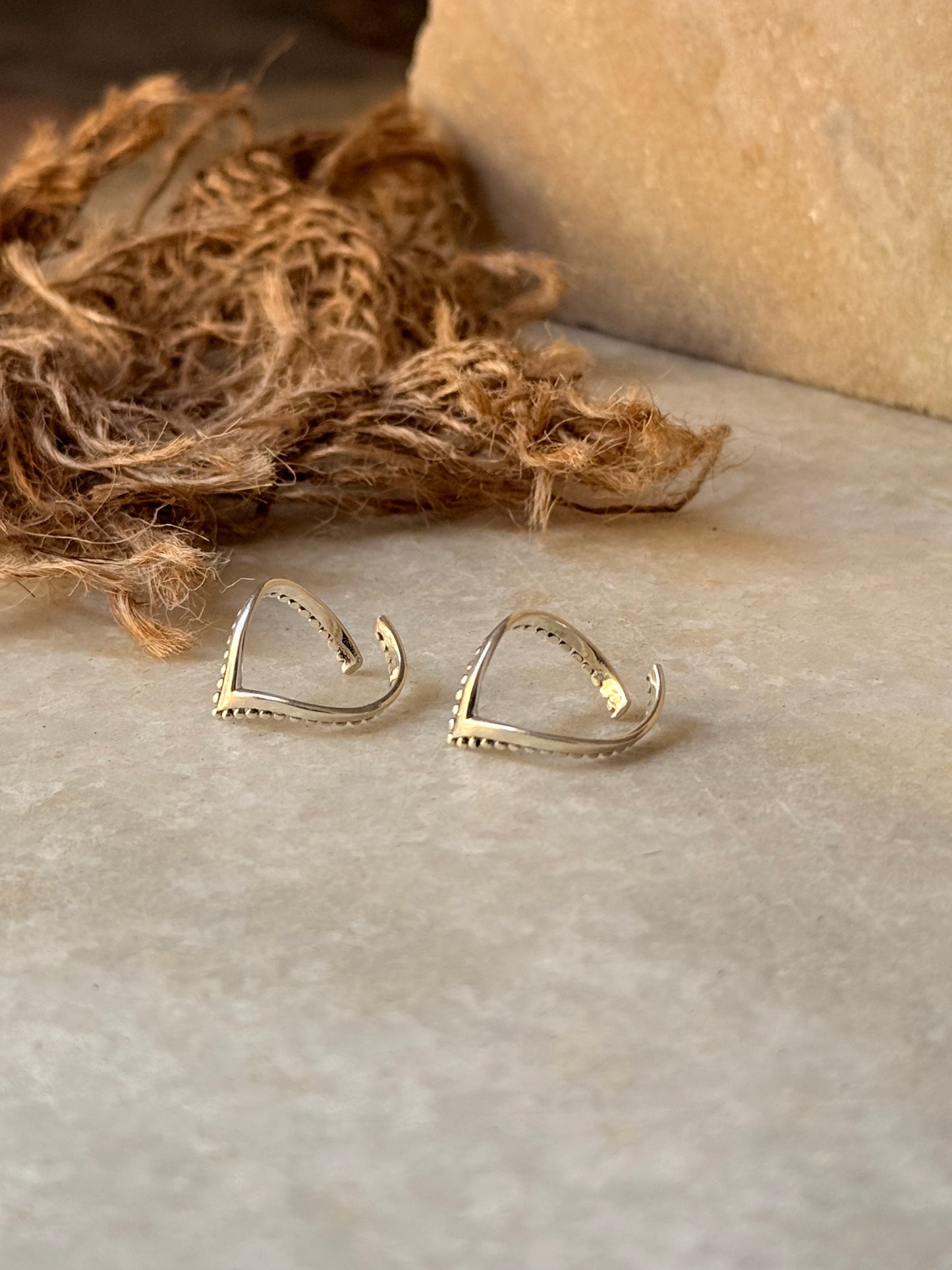925 Sterling Silver V Rawa/ Chevron Boho Minimal Toe Ring