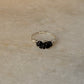 925 Sterling Silver Black Tourmaline Chips Wire Wrapped Handcrafted Ring