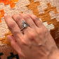 Citrine Crown Boho 925 Sterling Silver Ring