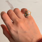 925 Sterling Silver Baroque Pearl Rustic Fusion Handcrafted Ring