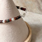 925 Sterling Silver Red Agate Flat Tube Crystal Fresh Water Pearls Bracelet