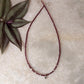 925 Sterling Silver Garnet Box 2mm Flower Charm Necklace