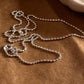 Modern dot ball silver chain with a polished and elegant look