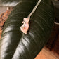 925 Sterling Silver Mother of Pearl Cat Cable Dot Handcrafted Necklace