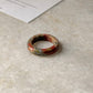 Natural Crystal Unakite Band Ring