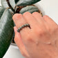 Natural Crystal Pyrite 4mm Stretchy Rings