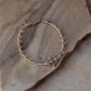 925 Sterling Silver Clear Quartz 4mm Silver Star Charm and Silver Disco Beads Bracelet - Beaded in Pure Silver 925 Wire