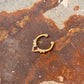 925 Sterling Silver Gold Vermeil Pink Cz Septum Clip ons