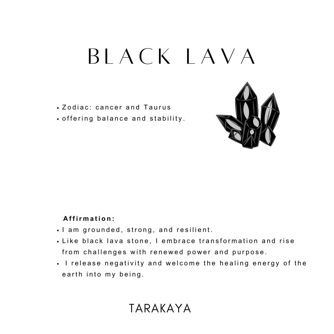 Seven Chakra With Black Lava Natural Crystal Bracelet 8MM