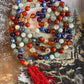 108 8mm natural crystal beads Jaap Mala for chakra healing