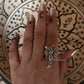 Mystical Angel Adjustable 925 Sterling Silver Ring